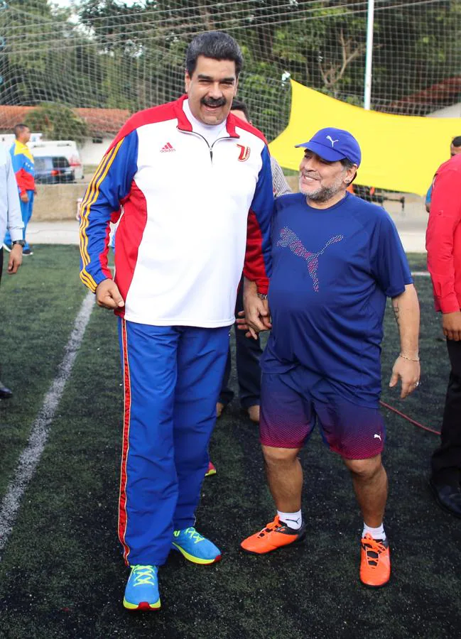 Maradona, con Maduro en Caracas. 