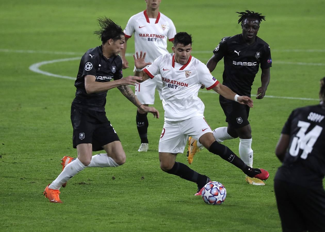 Las mejores imágenes del partido Sevilla F. C. - Rennes