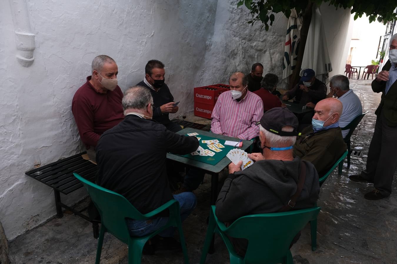 FOTOS: Controles en la Sierra de Cádiz y poco ambiente por las restricciones