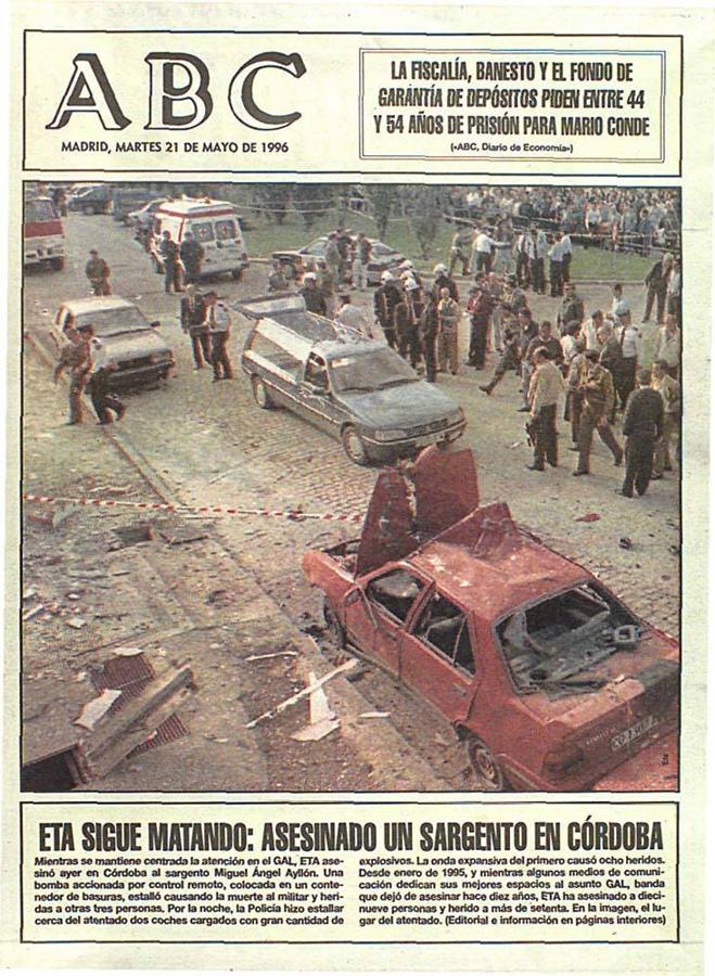 21 de mayo de 1996: ETA asesina a un sargento en Córdoba. 