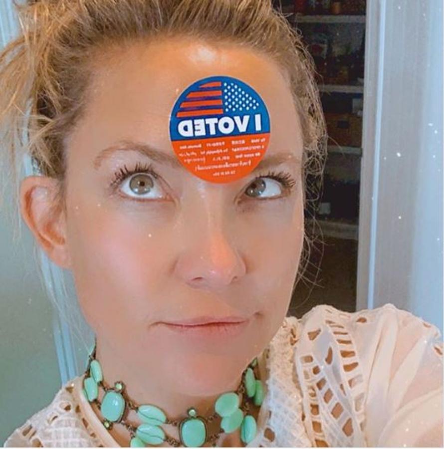 Kate Hudson se ha pasado las últimas horas animando a la gente a votar en las elecciones presidenciales de Estados Unidos. 