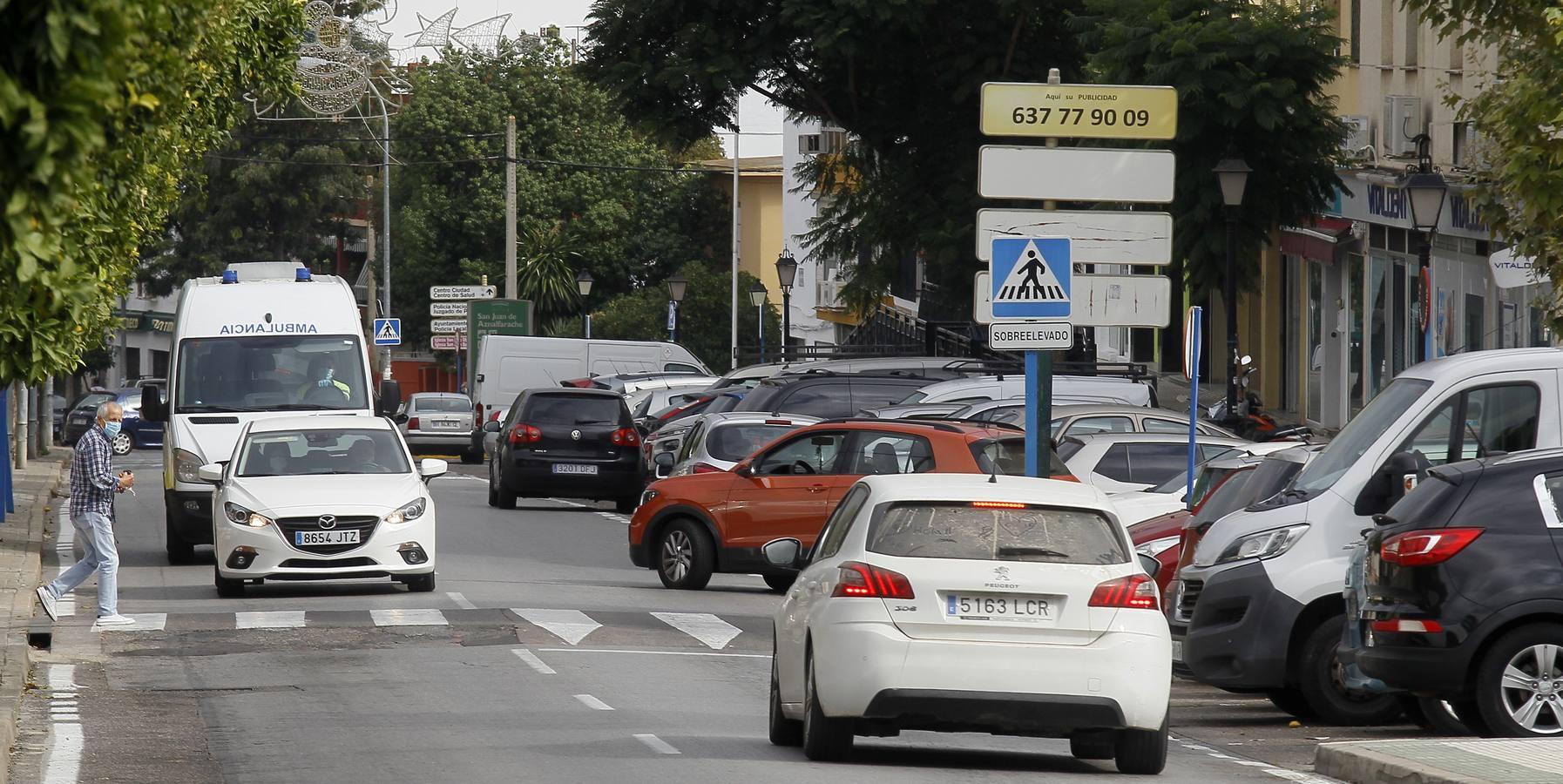 En imágenes, pueblos de Sevilla separados por una calle