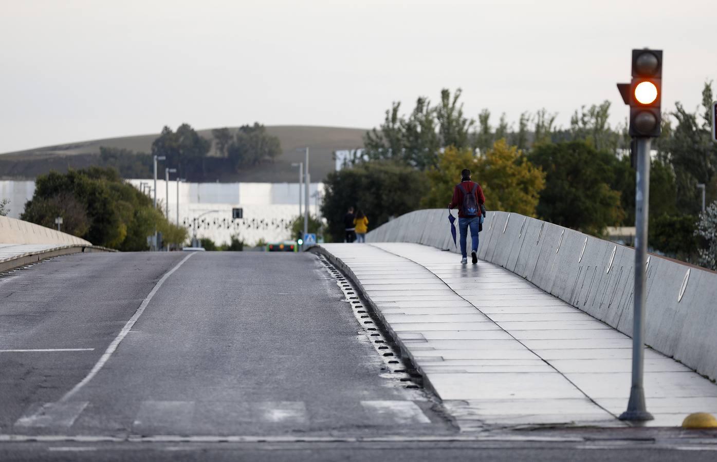 Córdoba desértica a última hora de la tarde, en imágenes