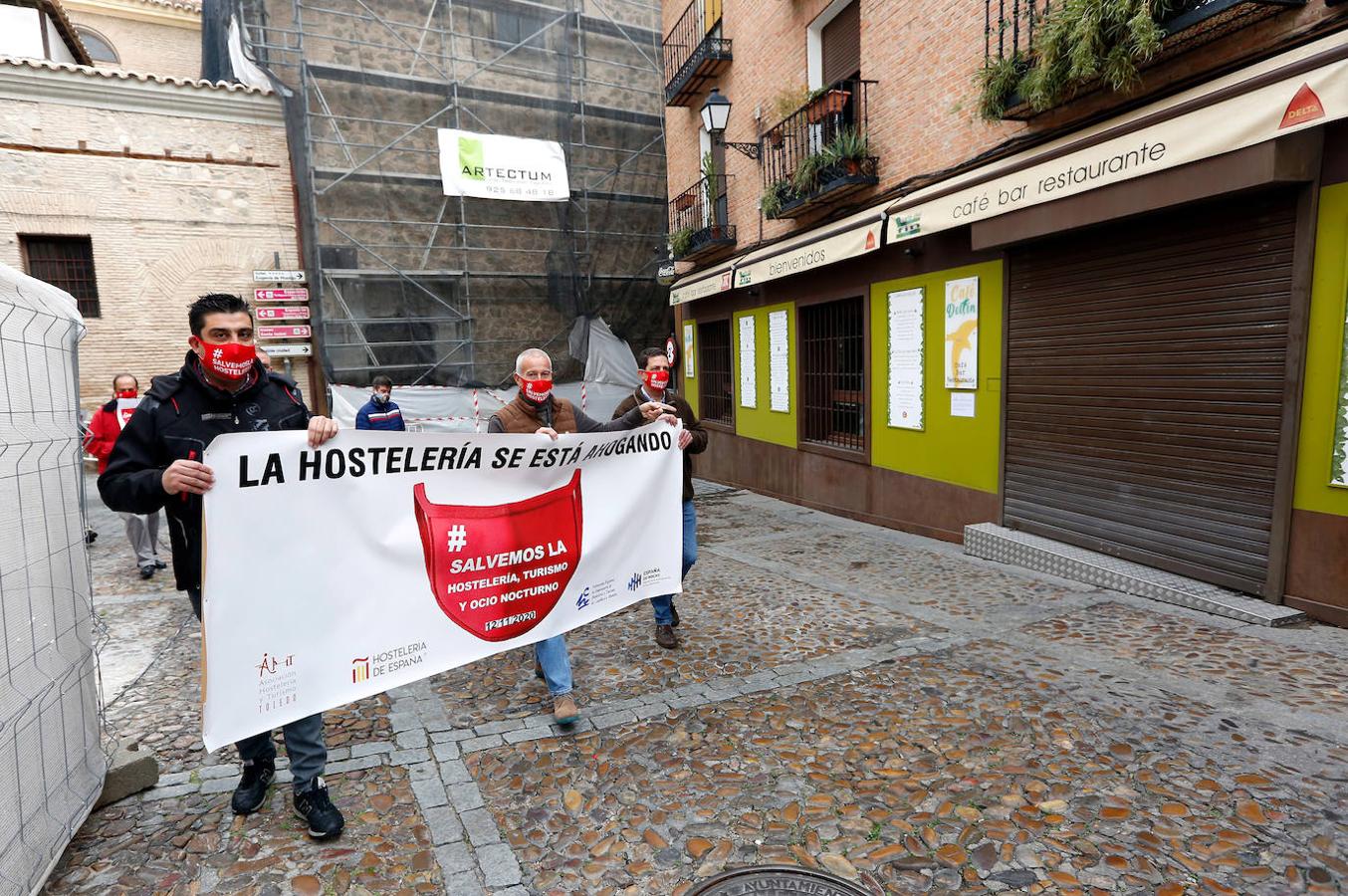 Los hosteleros se manifiestan en Toledo