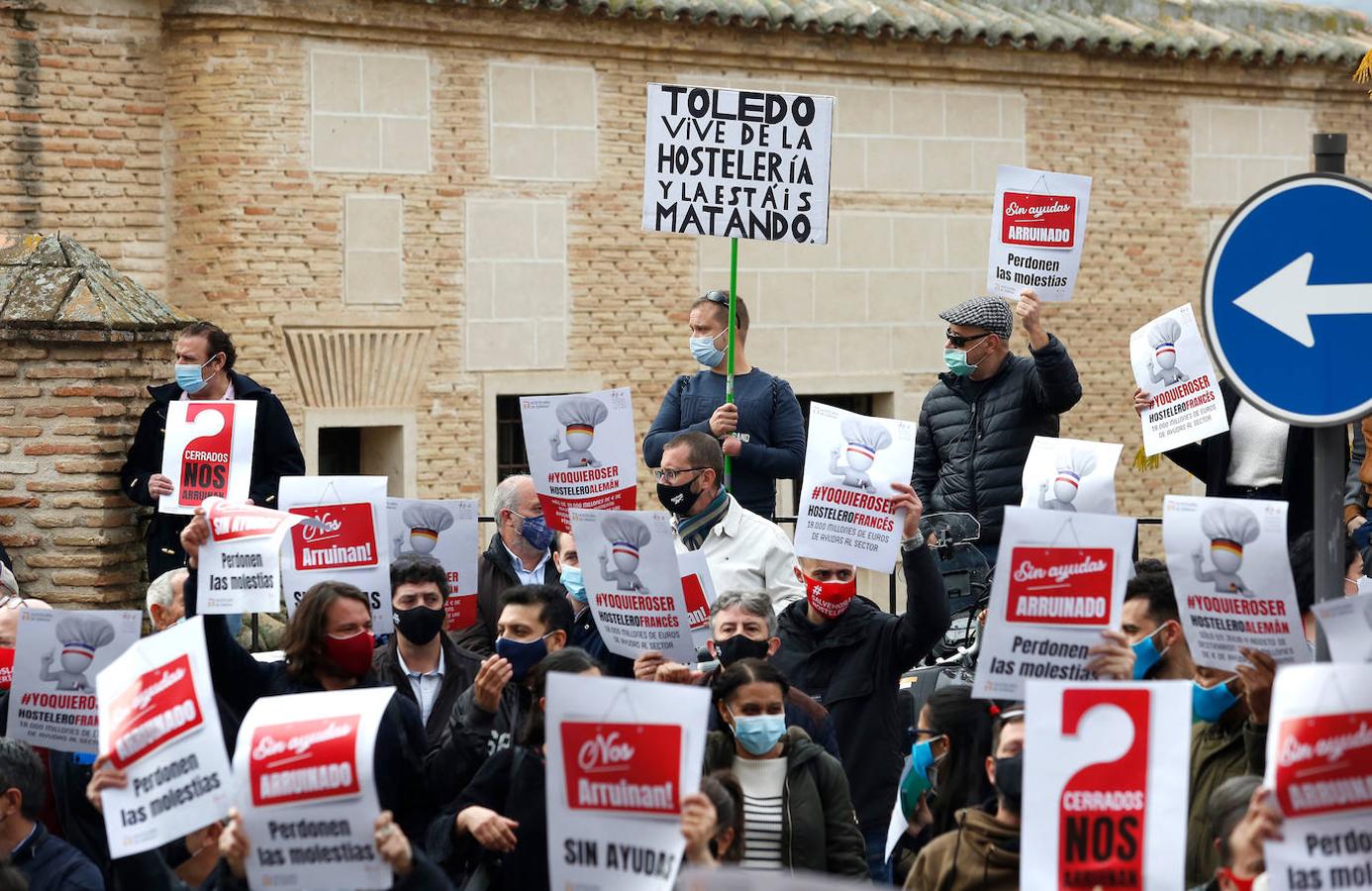 Los hosteleros se manifiestan en Toledo