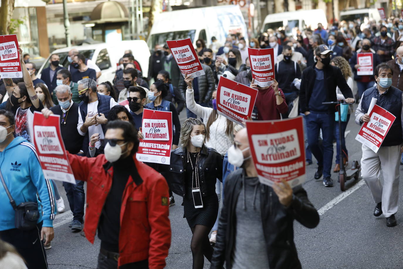 La protesta de la hostelería de Córdoba, en imágenes