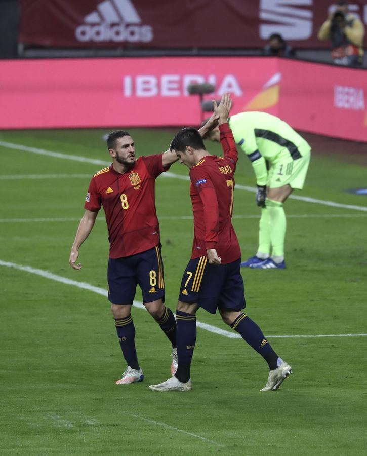 En imágenes, la goleada histórica (6-0) de España a Alemania en Sevilla