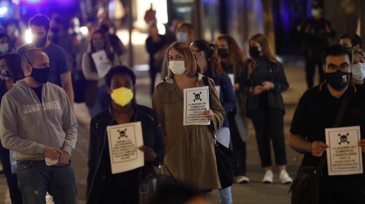 La protesta de los comerciantes del Centro de Córdoba, en imágenes