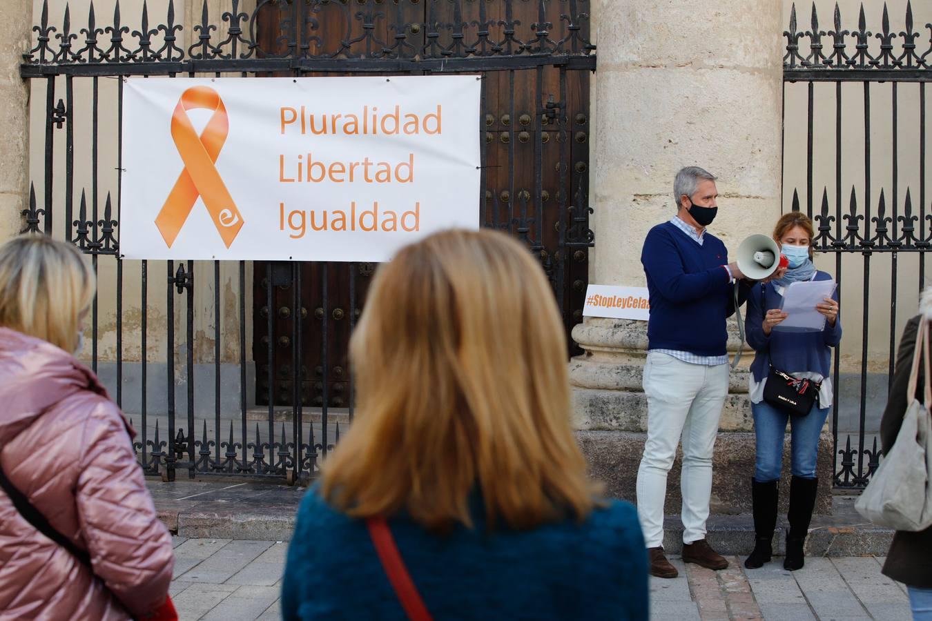 Las protestas contra la Ley Celaá en Córdoba, en imágenes