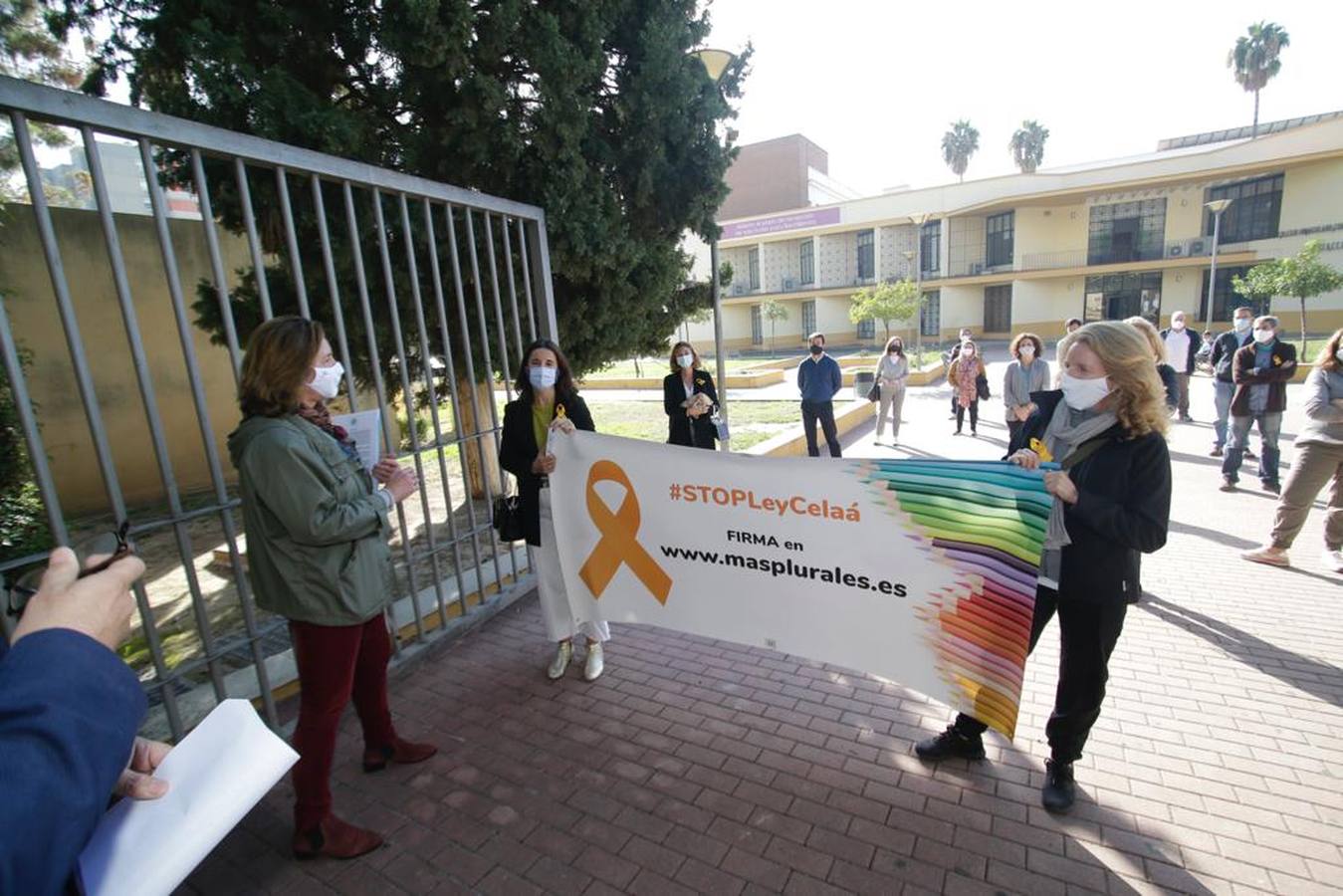 Fotogalería: La concertada de Sevilla se moviliza contra la «Ley Celaá»