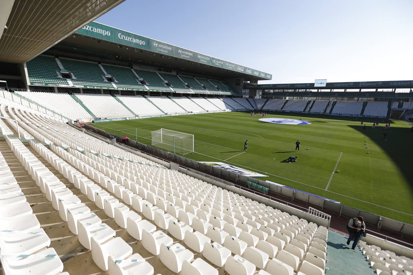 El primer partido del Córdoba CF a puerta cerrada, en imágenes