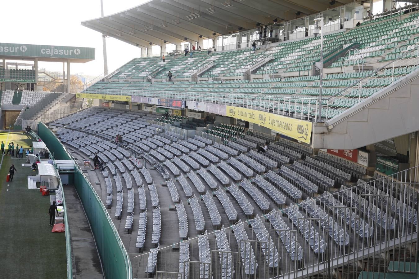 El primer partido del Córdoba CF a puerta cerrada, en imágenes