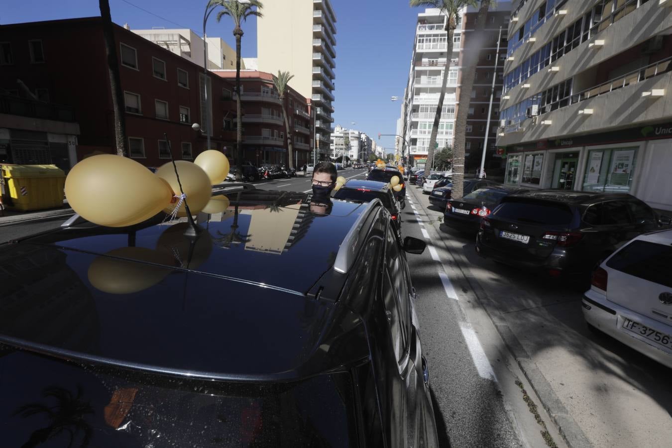 Caravana de vehículos en Cádiz contra «la ley Celaá»