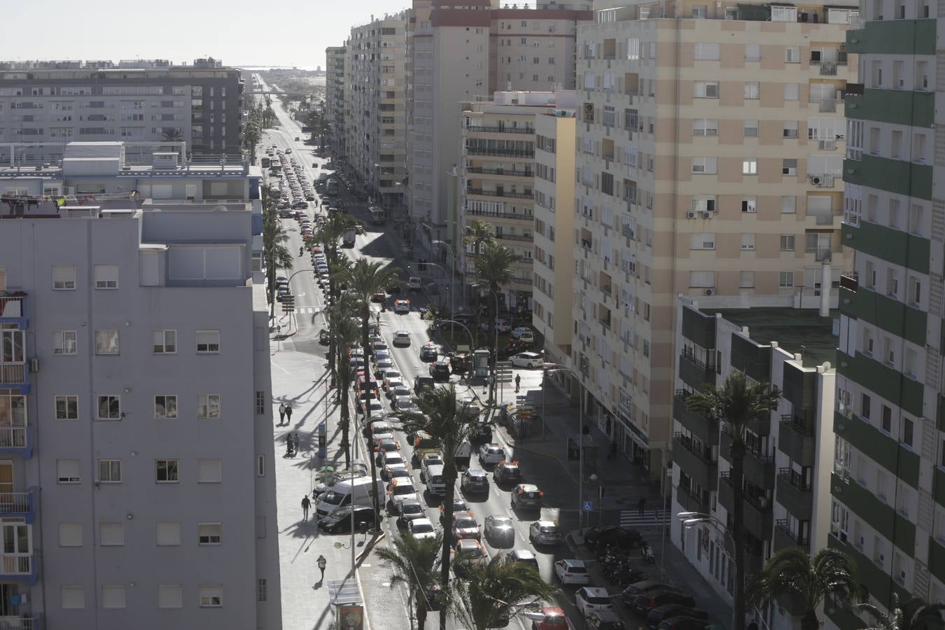 Caravana de vehículos en Cádiz contra «la ley Celaá»