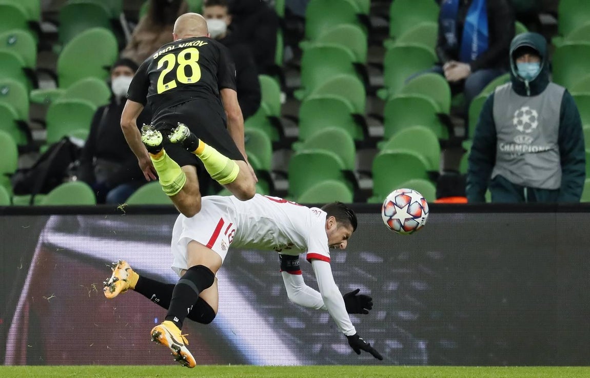 Las mejores imágenes del encuentro entre el Krasnodar y el Sevilla F.C.