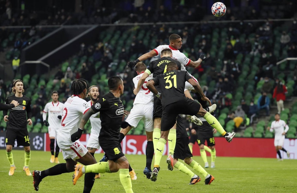 Las mejores imágenes del encuentro entre el Krasnodar y el Sevilla F.C.
