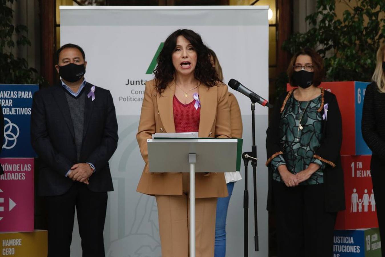 Fotogalería: Actos conmemorativos por el 25-N en Sevilla