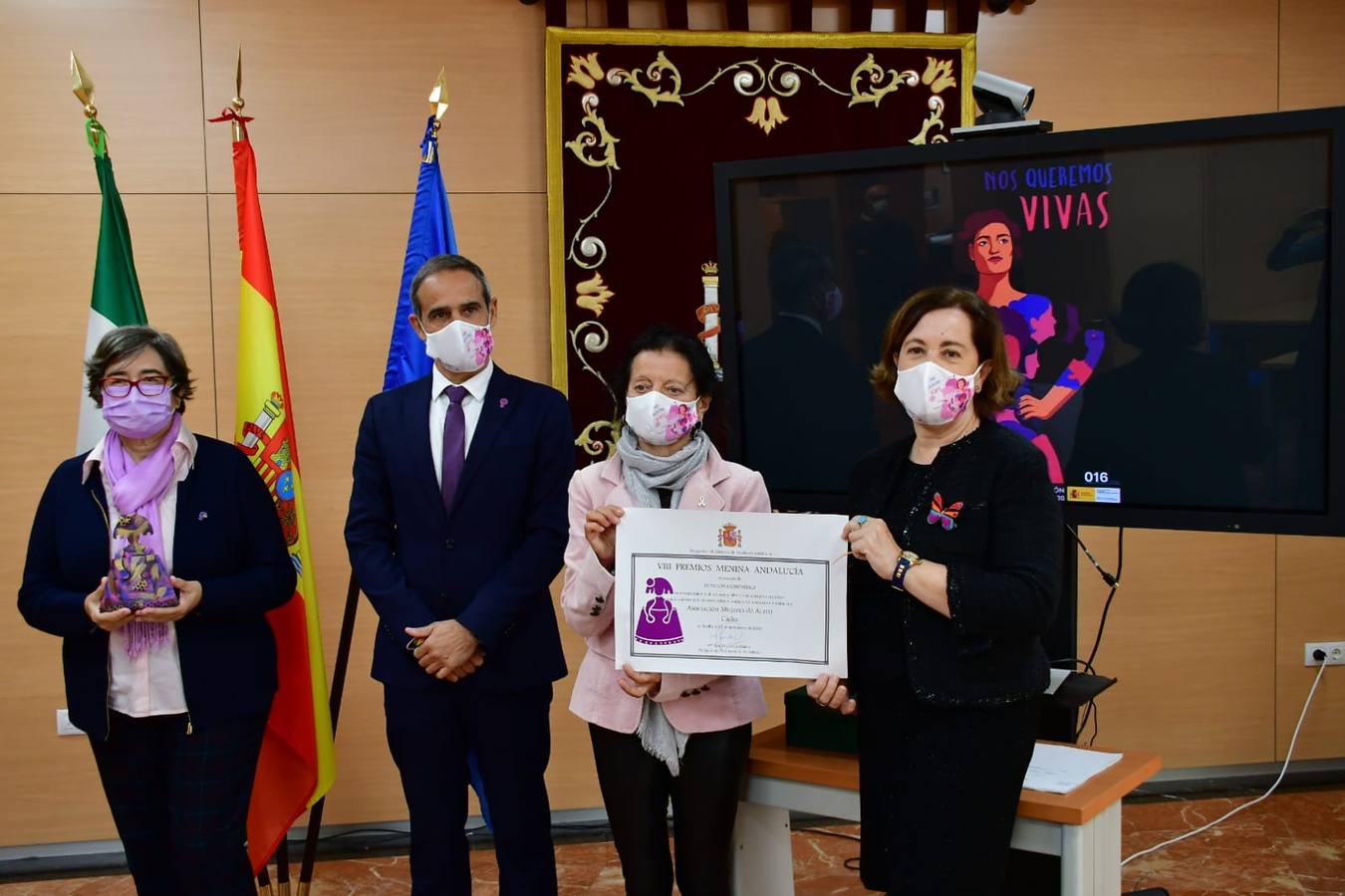 Fotogalería: Actos conmemorativos por el 25-N en Cádiz