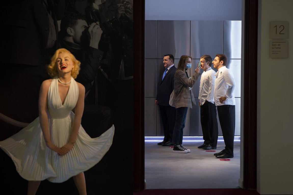 Marilyn Monroe y los hermanos Roca. 