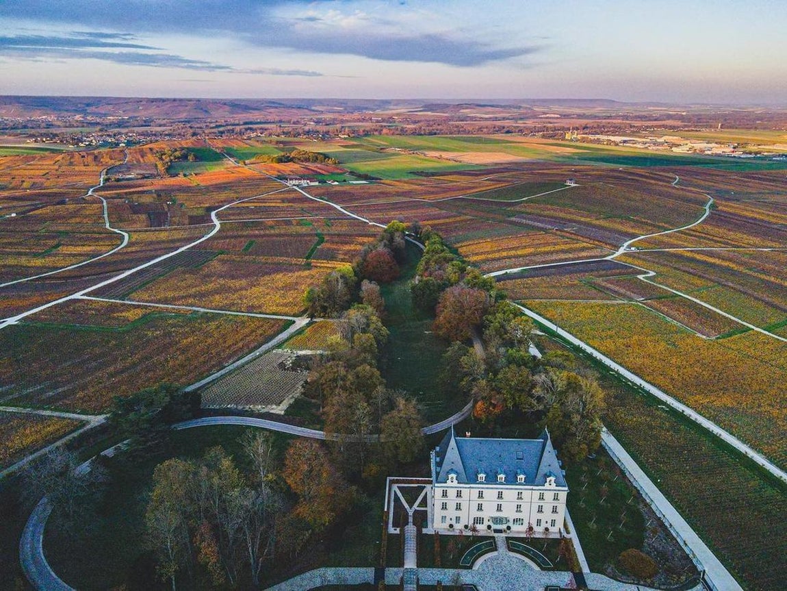 Un castillo en Champagne. Si lo tuyo son los viñedos y las rutas gastronómicas otra opción es viajar a esta región situada a dos horas de París, la cuna del Moët &amp; Chandon y otros de los mejores champagnes del mundo. Podrás deleitarte en sus centenarias bodegas o incluso hacer la vendimia. El equilibrio perfecto entre naturaleza y lujo lo encontrarás alojándote en uno de sus castillos. ¿Nuestro favorito? El Château de Saran, al que han acudido celebrities como Kate Moss o Johnny Depp.