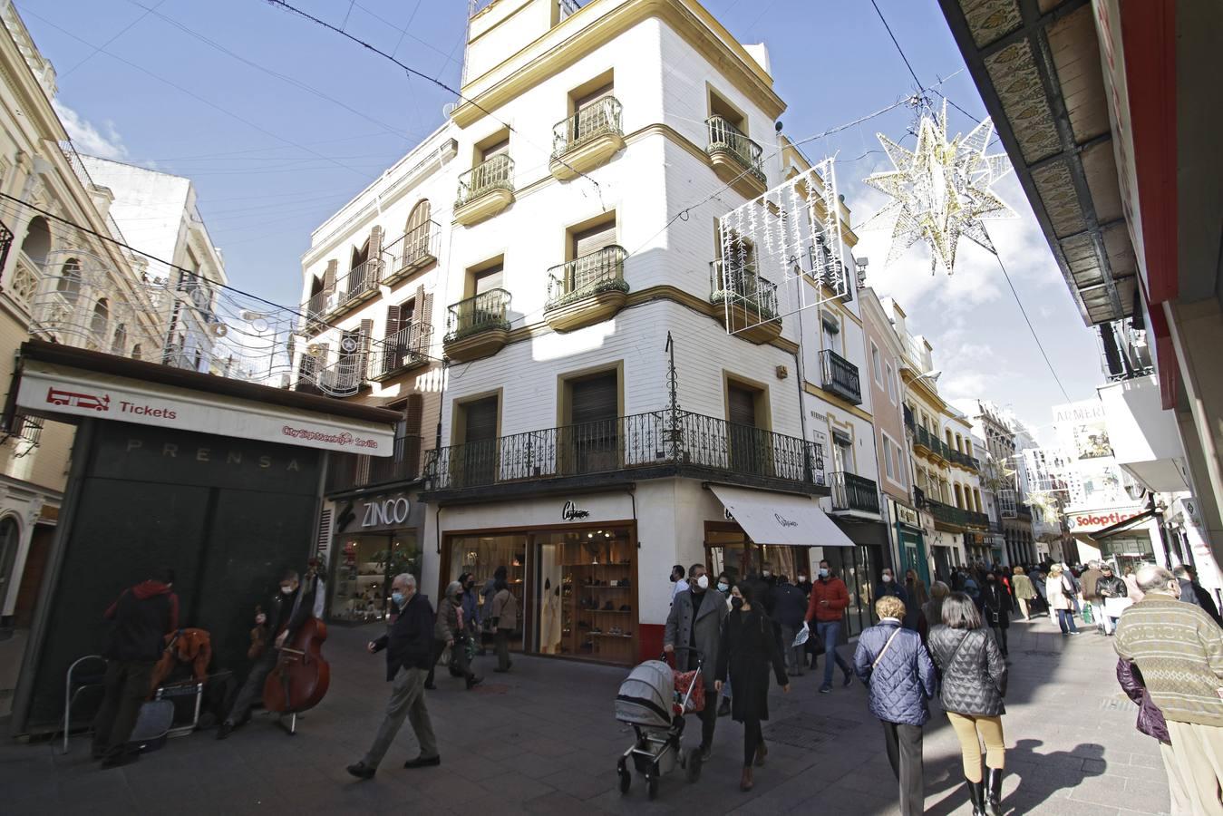 En imágenes, ambiente del Centro de Sevilla en el comienzo del puente de diciembre