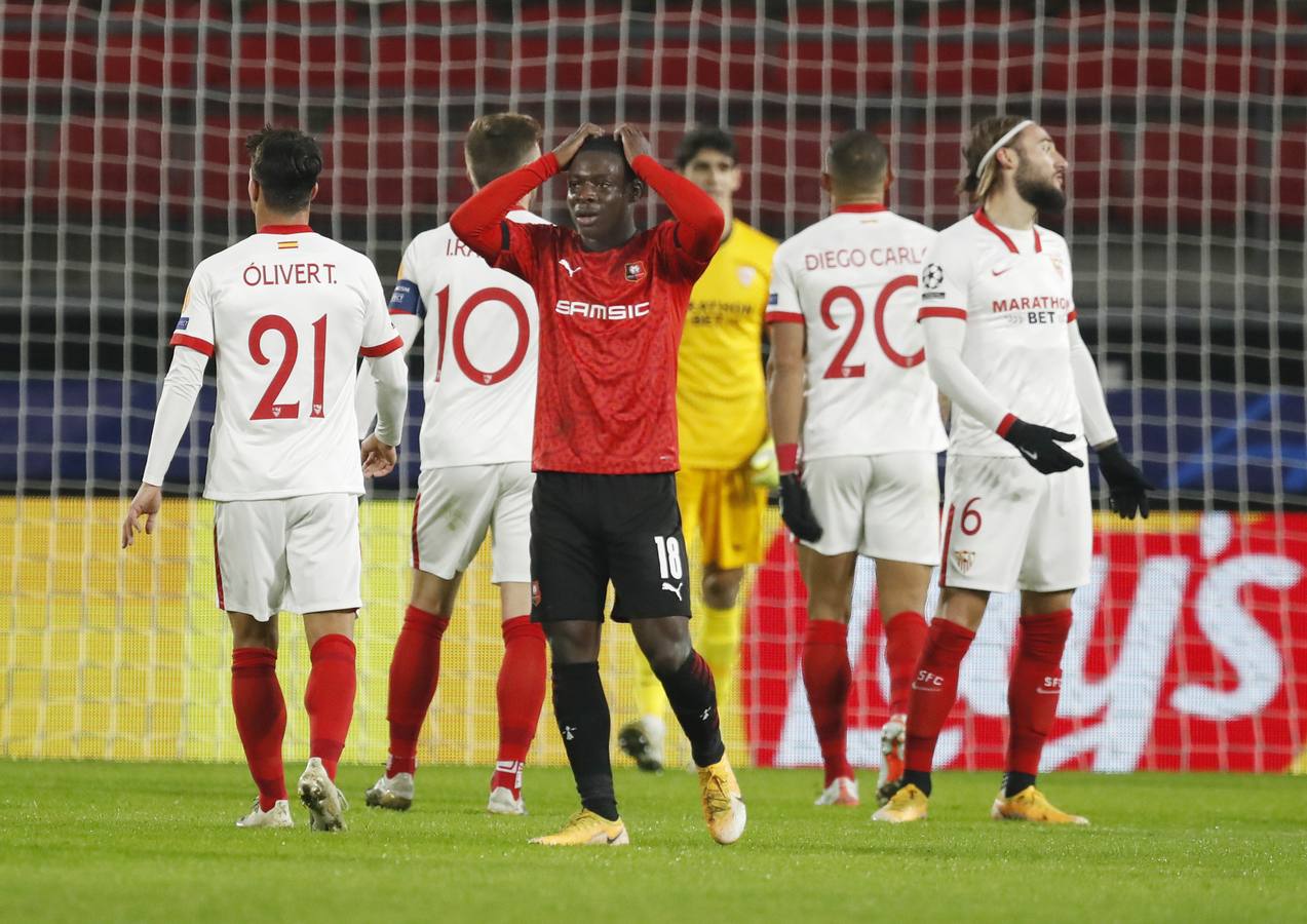 Las mejores imágenes del partido entre el Rennes y el Sevilla