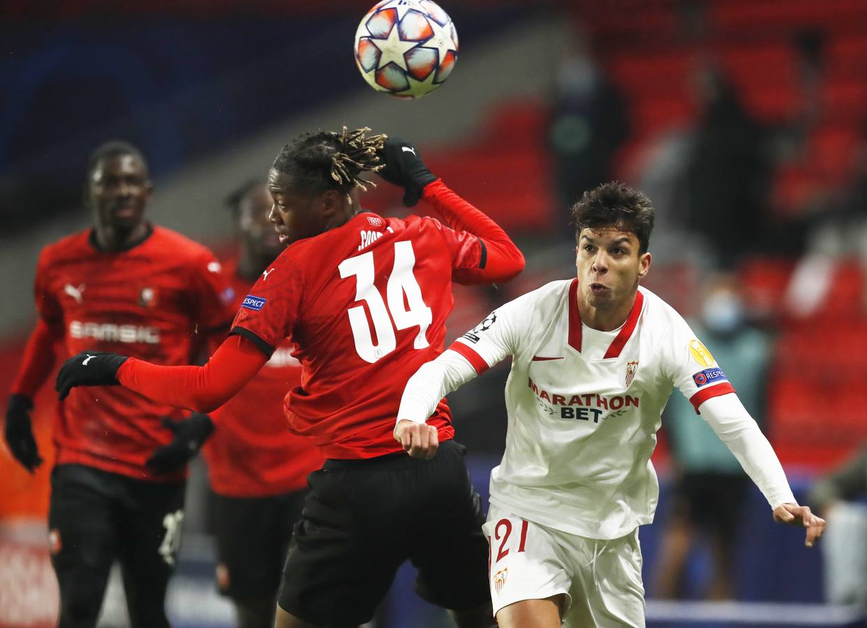 Las mejores imágenes del partido entre el Rennes y el Sevilla