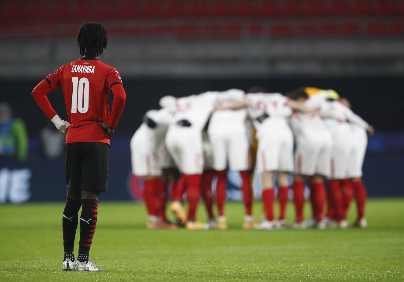 Las mejores imágenes del partido entre el Rennes y el Sevilla