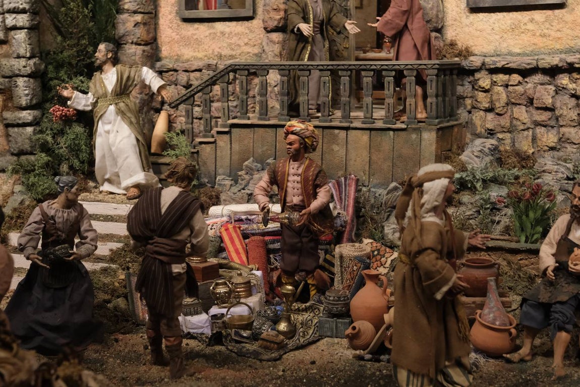 Belén de la Fundación Cajasol en Cádiz. Navidad 2020