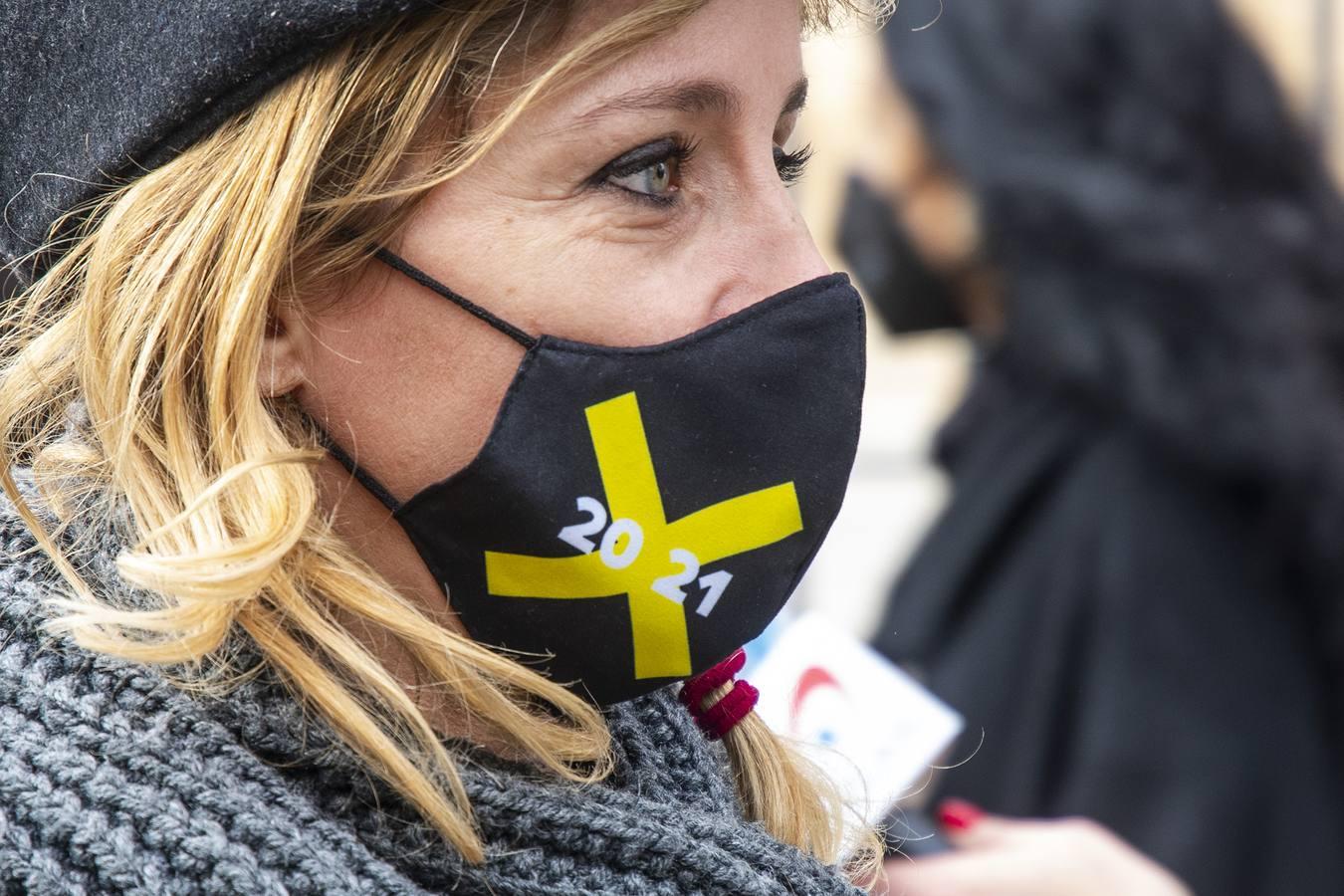 En imágenes, la protesta de los trabajadores del sector cultural en Sevilla