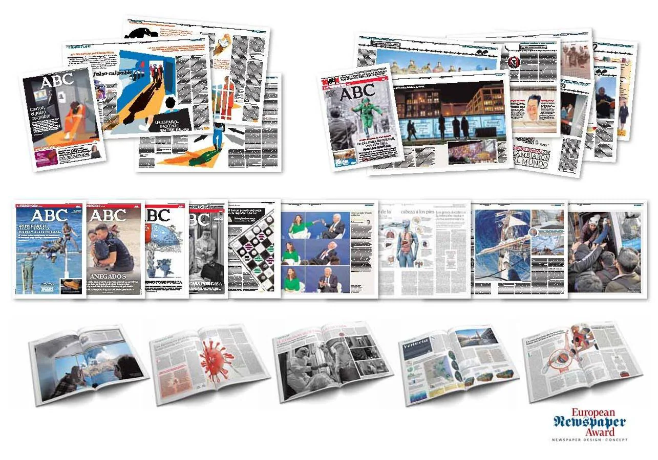 El diario ABC ha recibido diecisiete galardones en los «European Newspaper» por la calidad de su diseño. 
