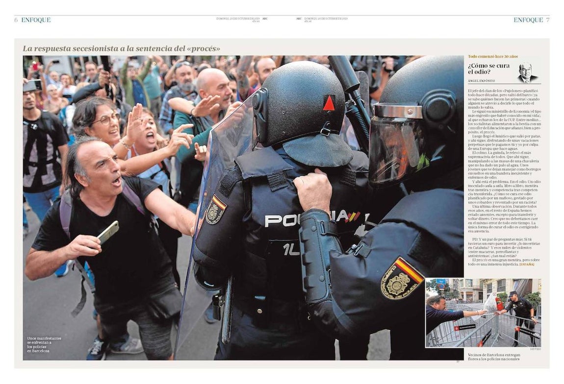 Esta página, junto con otras cuatro más, premio en el apartado «Terrorismo, guerra», dentro de la categoría «Páginas de información». 