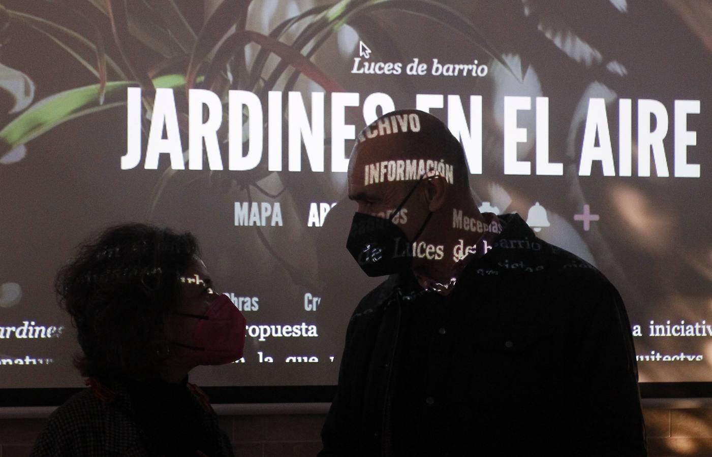 En imágenes, presentación del proyecto «Jardines en el aire. Luces de barrio 2020»