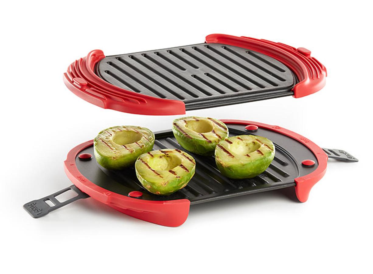 Para los que quieren empezar a comer sano. Regala una forma sencilla de preparar unos alimentos al grill en casa, con el microwave grill en versión XL de Lekúe con el que podrás cocinar tres o cuatro raciones.