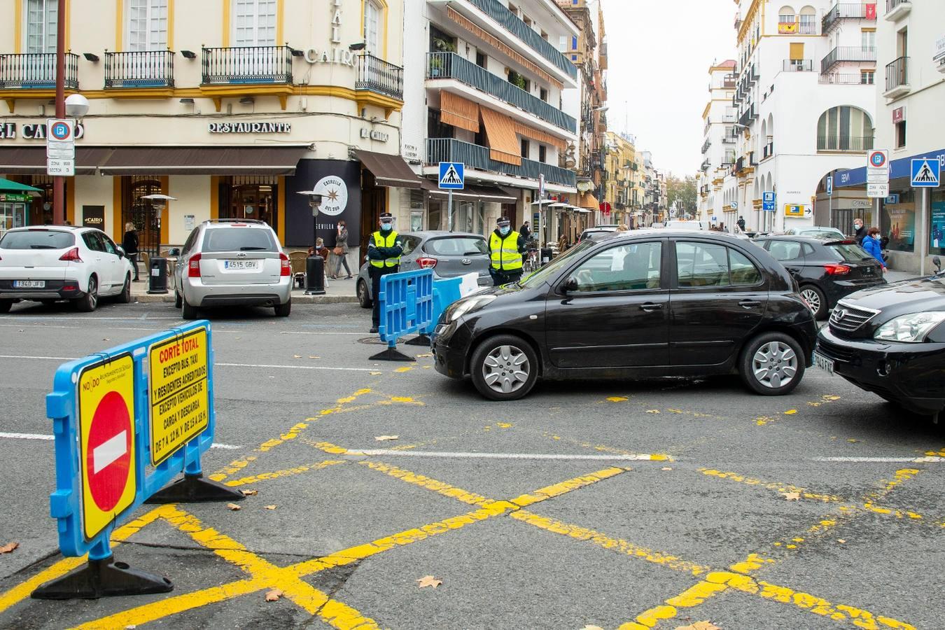 Comienza el plan de tráfico para la Navidad del coronavirus en Sevilla