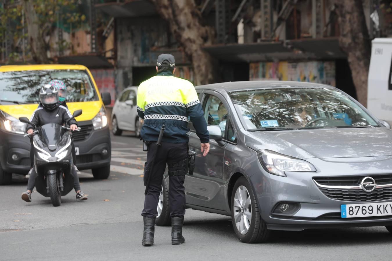 Comienza el plan de tráfico para la Navidad del coronavirus en Sevilla