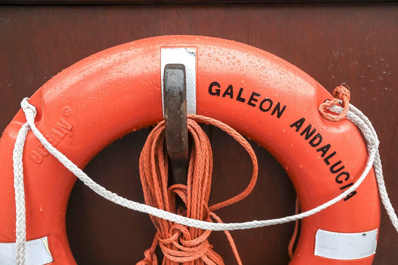 En imágenes, el galeón Andalucía llega a Sevilla