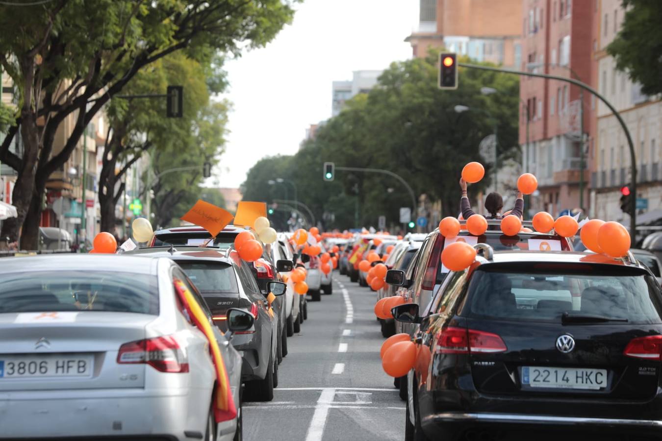 La manifestación contra la ley Celaá en Sevilla, en imágenes