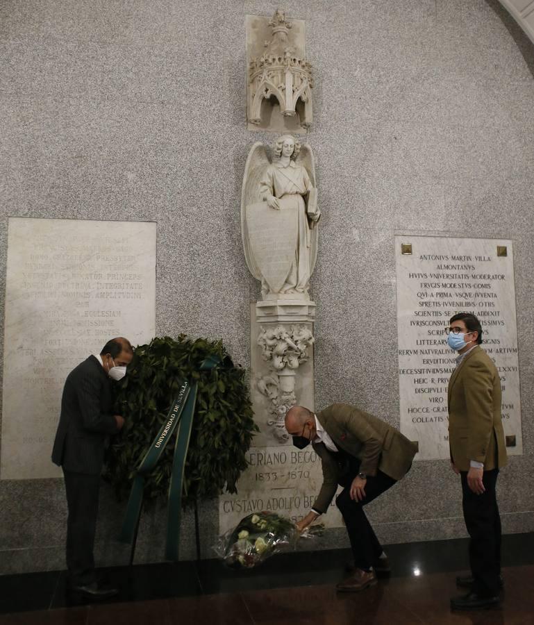 En imágenes, los diferentes homenajes a los hermanos Bécquer en Sevilla