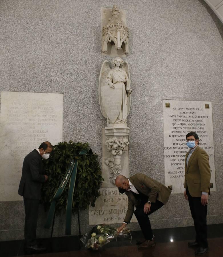 En imágenes, los diferentes homenajes a los hermanos Bécquer en Sevilla