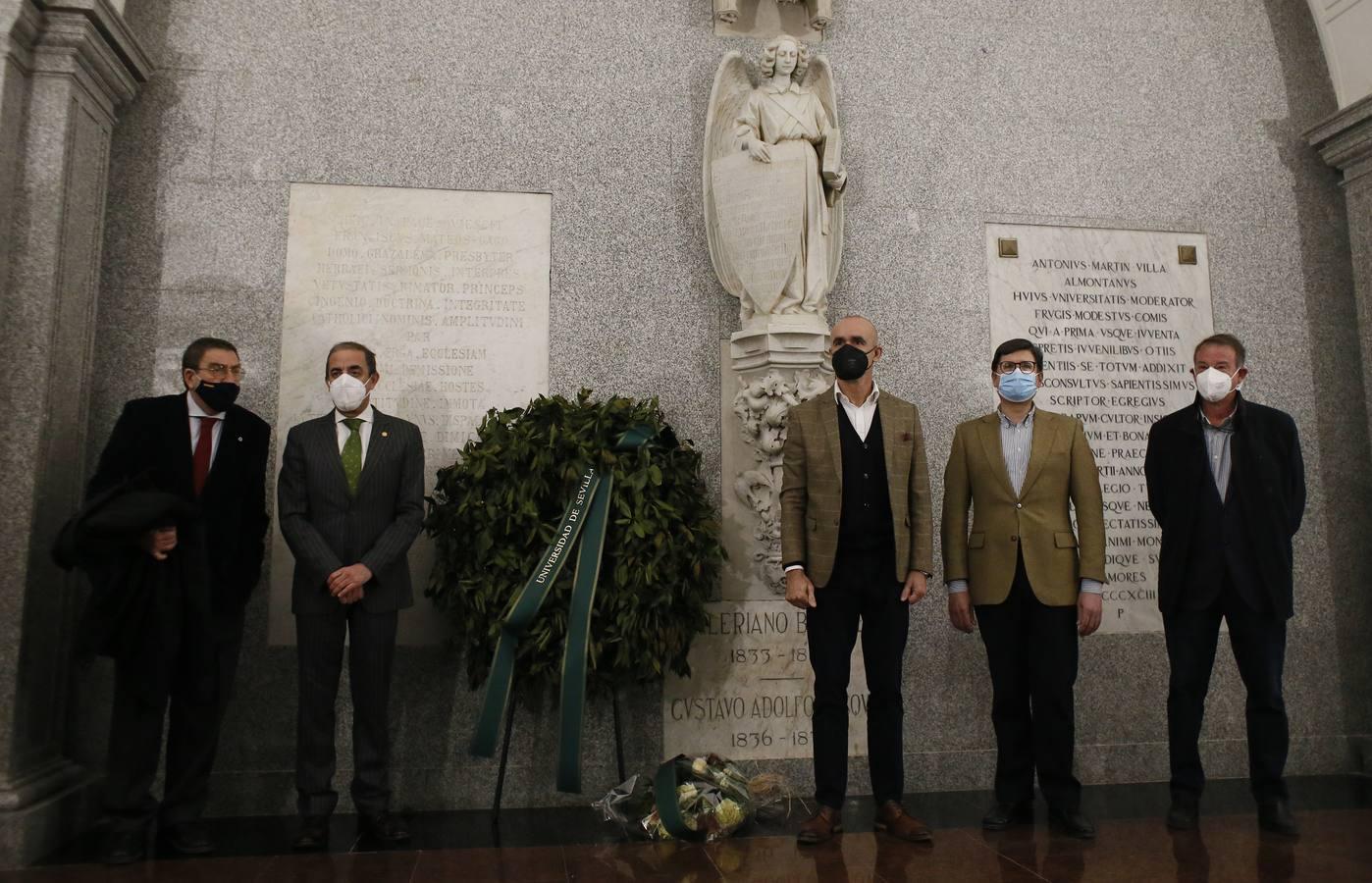 En imágenes, los diferentes homenajes a los hermanos Bécquer en Sevilla