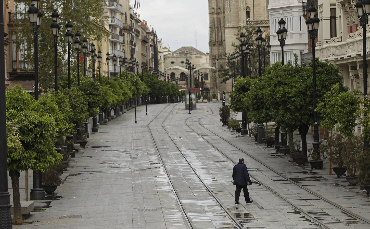 El año 2020 en imágenes: primeros días del estado de alarma en Sevilla