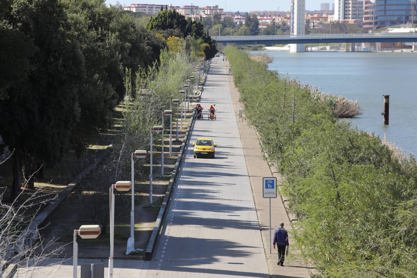 El año 2020 en imágenes: primeros días del estado de alarma en Sevilla