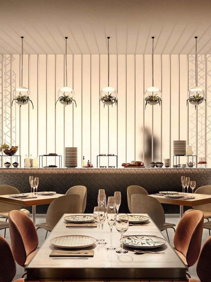 El nuevo hotel de Cristiano Ronaldo en Marrakech. El restaurante ofrecerá menús especiales en los que fusionarán las delicias más típicas de la zona con pinceladas Mediterráneas.