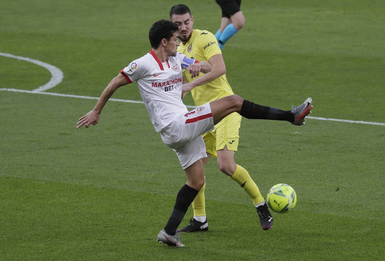 Partido entre el Sevilla y el Villarreal de la 16ª jornada de LaLiga Santander