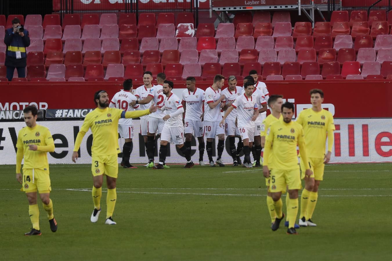 Partido entre el Sevilla y el Villarreal de la 16ª jornada de la LaLiga