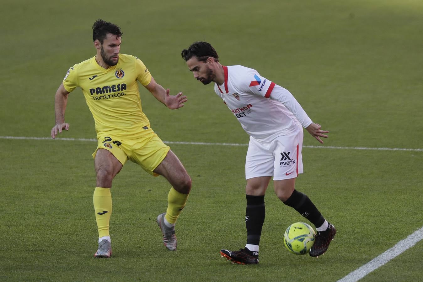 Partido entre el Sevilla y el Villarreal de la 16ª jornada de la LaLiga