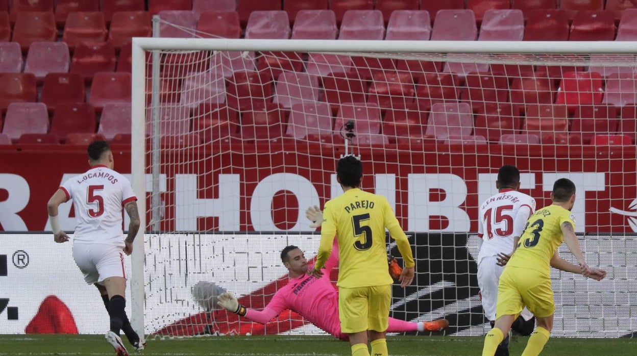 El partido Sevilla-Villarreal en imágenes