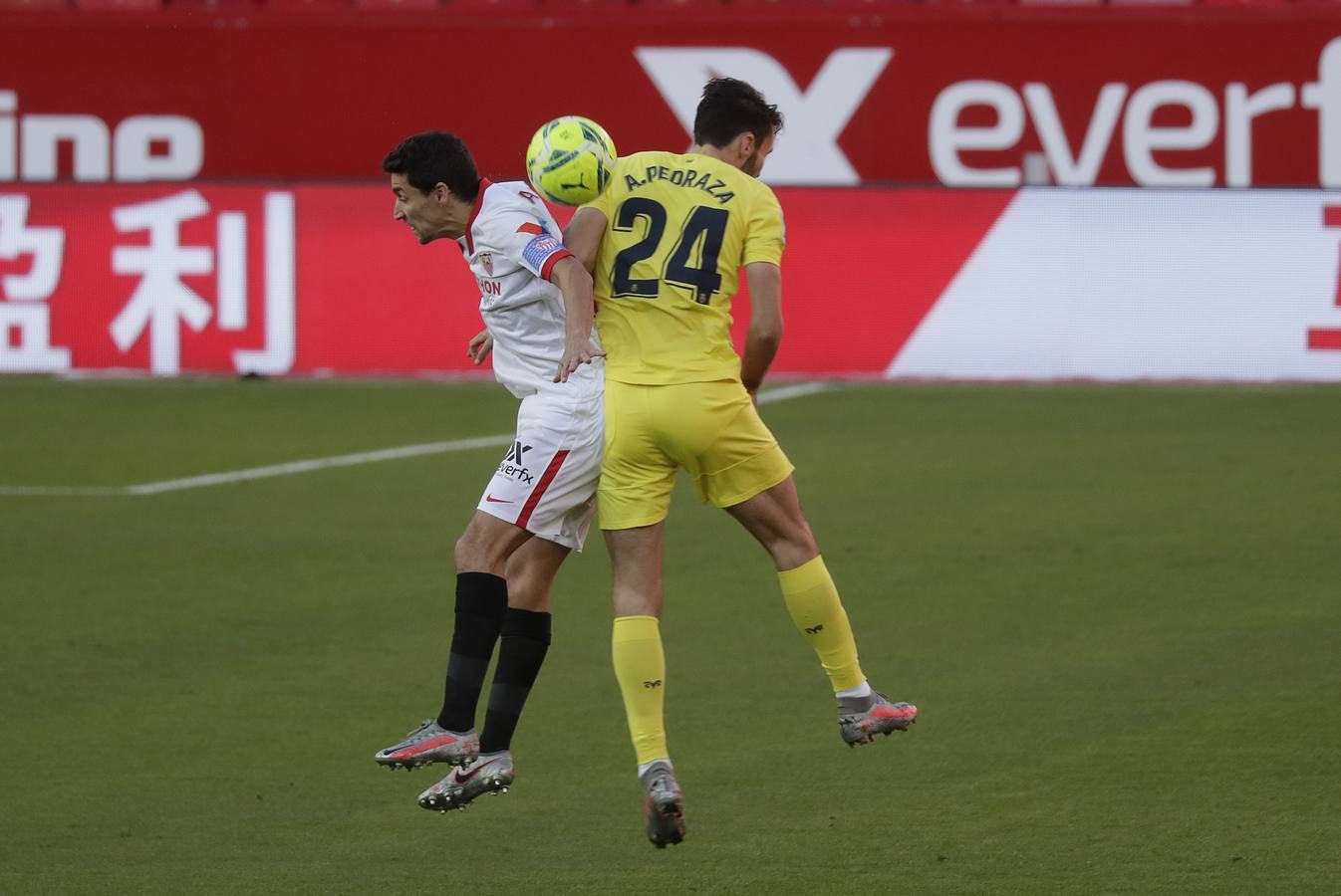 Partido entre el Sevilla y el Villarreal de la 16ª jornada de la LaLiga