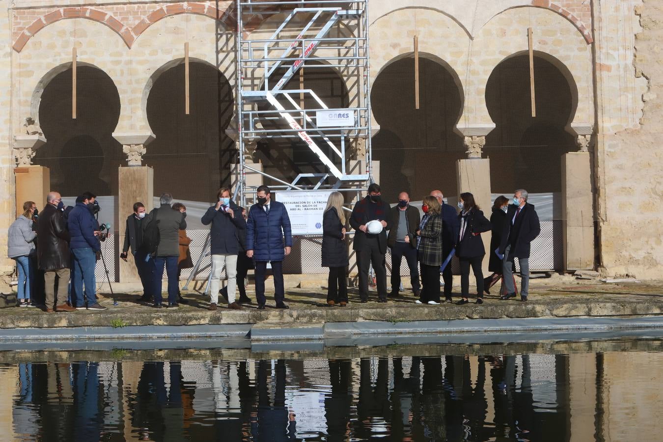 El inicio de las obras en el Salón Rico de Medina Azahara, en imágenes